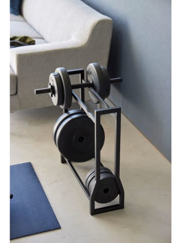 Yamazaki Regał "Tower" w kolorze czarnym do hantli - 52 x 54,3 x 17 cm