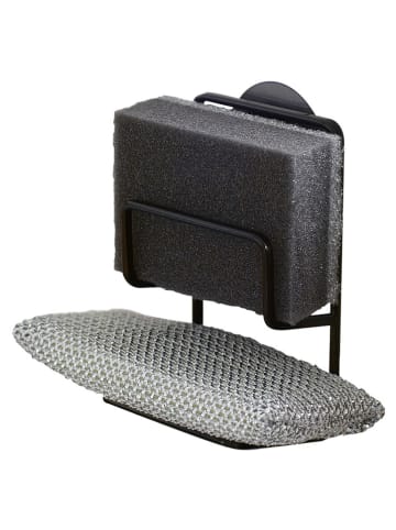 Yamazaki Schwammhalter ''Tower'' in Schwarz - (B)7,5 x (H)12,7 x (T)6,3 cm