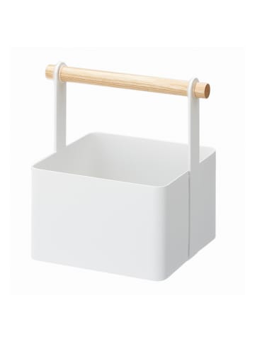 Yamazaki Pudełko "Tosca" w kolorze białym do przechowywania - 16 x 13 x 13 cm