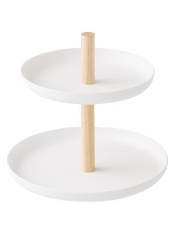 Yamazaki Etagere "Tosca" in Weiß - Ø 16 cm