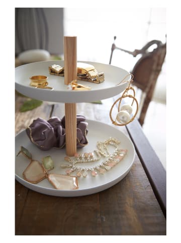 Yamazaki Etagere "Tosca" in Weiß - Ø 16 cm