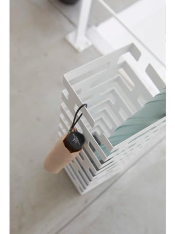 Yamazaki Schirmhalter "Brick" in Weiß - (B)15 x (H)43 x (T)15 cm