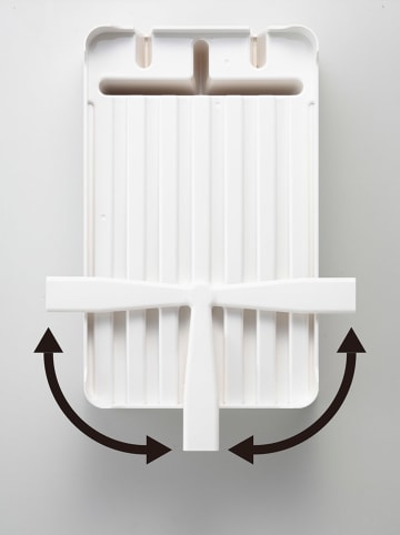 Yamazaki Abtropfkorb "Tower" in Weiß - (B)38 x (H)13 x (T)24 cm