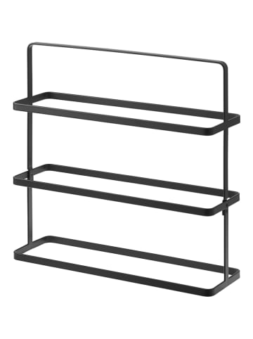 Yamazaki Regał "Tower" w kolorze czarnym na buty - 50 x 45,5 x 14 cm