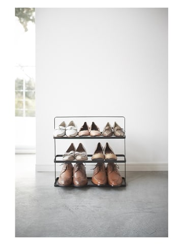Yamazaki Schuhregal "Tower" in Schwarz - (B)50 x (H)45,5 x (T)14 cm
