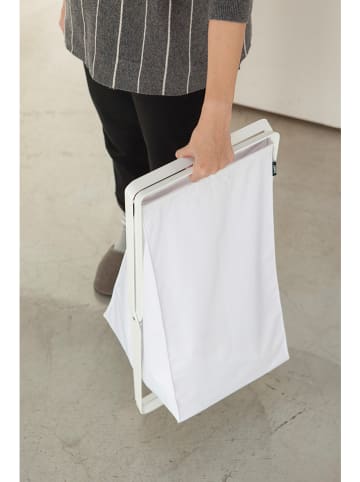 Yamazaki Kosz "Tower" w kolorze białym na pranie - 30 x 64 x 36 cm