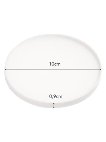 Yamazaki 4er-Set: Untersetzer in Weiß - Ø 10 cm