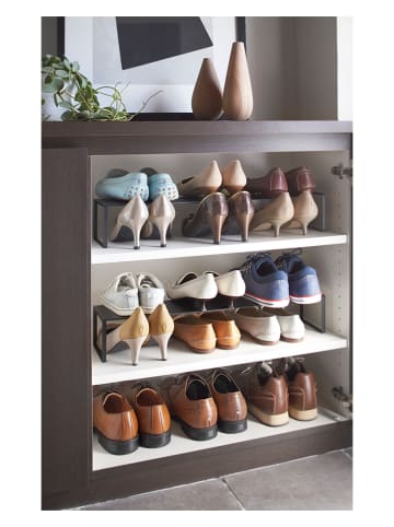 Yamazaki Stojak "Frame" w kolorze czarnym na buty - 34 x 10 x 12 cm