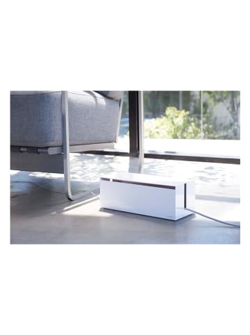 Yamazaki Kabelbox "Web" in Weiß - (B)40 x (H)14,5 x (T)15,5 cm