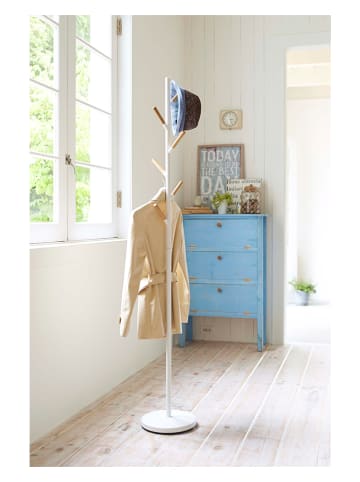 Yamazaki Garderobenständer "Plain" in Weiß - (H)177 x Ø 28 cm