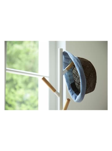 Yamazaki Garderobenständer "Plain" in Weiß - (H)177 x Ø 28 cm