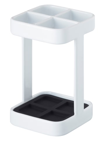 Yamazaki Uchwyt "Tower" w kolorze białym na szczoteczki do zębów - 5 x 9 x 5 cm