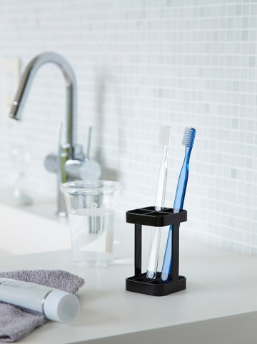 Yamazaki Uchwyt ''Tower'' w kolorze czarnym na szczoteczki do zębów - 5,5 x 9 x 5,5 cm