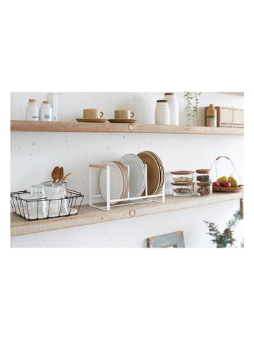 Yamazaki Stojak w kolorze białym na naczynia - 34,5 x 20 x 16,5 cm