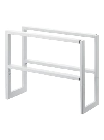 Yamazaki Schuhregal "Line" in Weiß - (B)38 x (H)30 x (T)15 cm