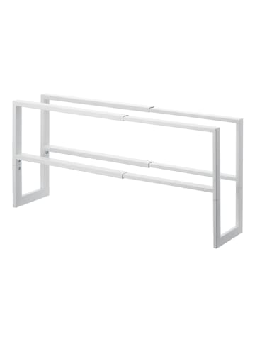 Yamazaki Schuhregal "Line" in Weiß - (B)38 x (H)30 x (T)15 cm