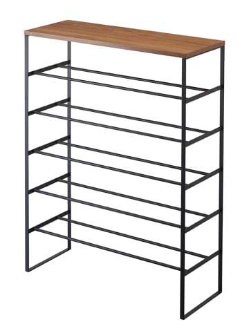 Yamazaki Regał "Tower" w kolorze czarnym na buty - 66 x 87 x 25 cm