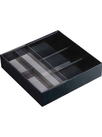 Yamazaki Organizer "Tower" w kolorze czarnym na sztućce - 25 x 6 x 24,6 cm