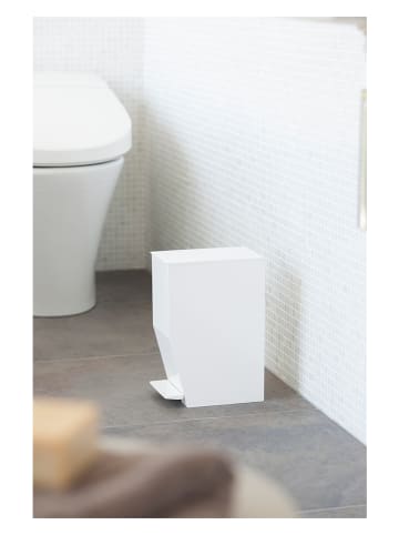 Yamazaki Treteimer "Tower" in Weiß - (B)12 x (H)27,5 x (T)19 cm