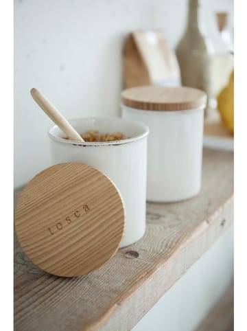 Yamazaki Pojemnik "'Tosca" w kolorze białym - wys. 11,5 x Ø 9,5 cm