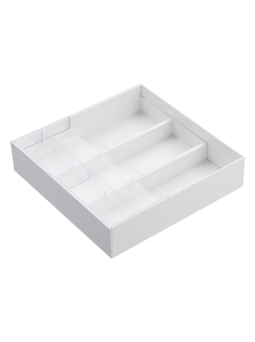 Yamazaki Schubladen-Organizer "Tower" in Weiß - (B)25 x (H)5,7 x (T)24,6 cm