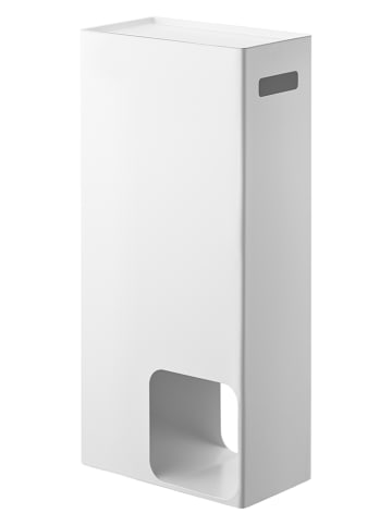 Yamazaki Uchwyt "Tower" w kolorze białym na papier toaletowy - 23 x 48 x 12,5 cm