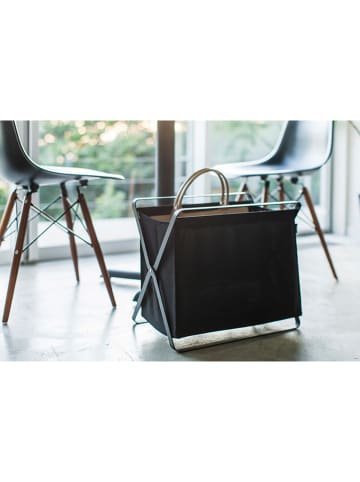 Yamazaki Aufbewahrungskorb "Tower" in Schwarz - (B)46 x (H)40 x (T)29 cm