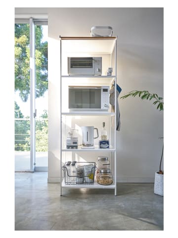 Yamazaki Standregal "Tower" in Weiß - (B)60 x (H)170 x (T)46,5 cm