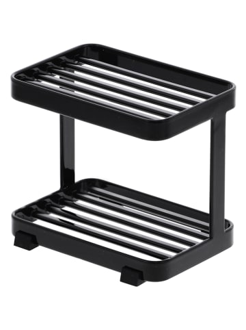 Yamazaki Seifenablage "Tower" in Schwarz - (B)11 x (H)9,5 x (T)7,5 cm