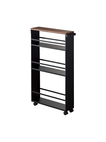 Yamazaki Regał kuchenny "Tower" w kolorze czarnym - 47,5 x 80,5 x 13 cm