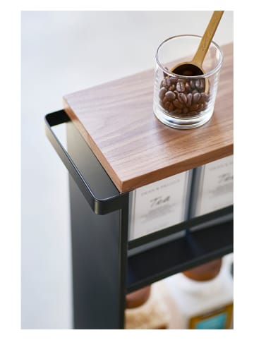 Yamazaki Regał kuchenny "Tower" w kolorze czarnym - 47,5 x 80,5 x 13 cm