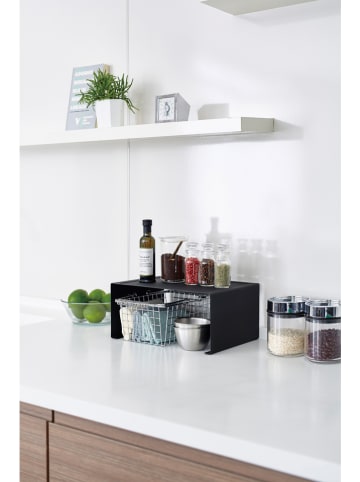 Yamazaki Stojak "Tower" w kolorze czarnym - 30,5 x 14 x 22 cm