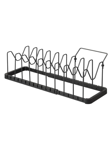 Yamazaki Pfannenhalter "Tower" in Schwarz - (B)45 x (H)17,5 x (T)20 cm