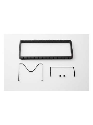 Yamazaki Pfannenhalter "Tower" in Schwarz - (B)45 x (H)17,5 x (T)20 cm