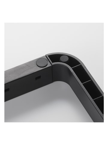 Yamazaki Pfannenhalter "Tower" in Schwarz - (B)45 x (H)17,5 x (T)20 cm