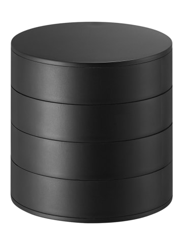 Yamazaki Schmuckbehälter "Tower" in Schwarz - (H)10 x Ø 10 cm