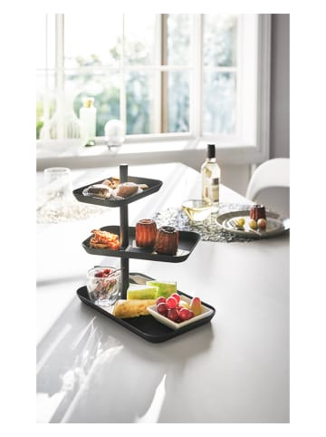 Yamazaki Etagere "Tower" in Schwarz - (B)25 x (H)26 x (T)16 cm