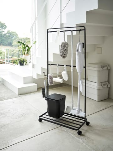 Yamazaki Regał ''Tower'' w kolorze czarnym do przechowywania - 72,5 x 141 x 35 cm