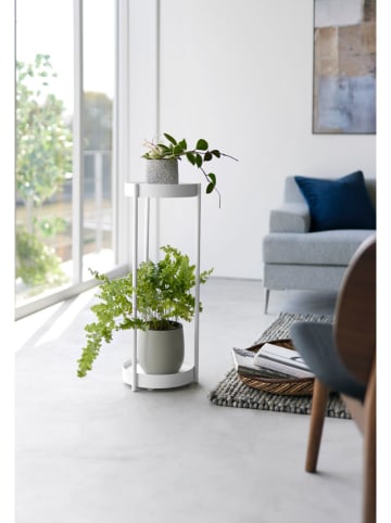 Yamazaki Pflanzenständer "Tower" in Weiß - (H)70 cm