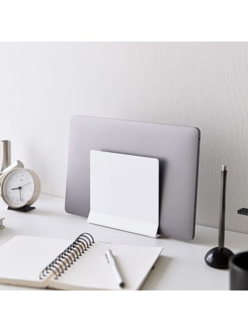 Yamazaki Stojak "Tower" w kolorze białym na laptopa - 16 x 15,2 x 5,7 cm