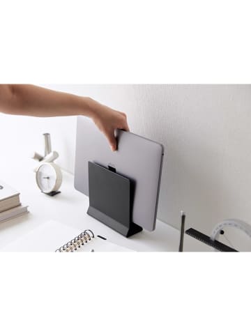 Yamazaki Laptophalter in Schwarz - (B)16 x (H)15,2 x (T)3 cm