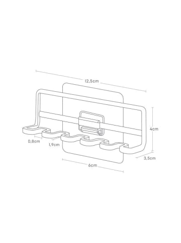 Yamazaki Uchwyt "Tower" w kolorze białym na szczoteczki do zębów