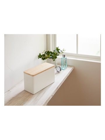 Yamazaki Pudełko "Rin" w kolorze białym do przechowywania - 23 x 14 x 10 cm