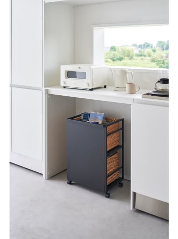 Yamazaki Wózek "Tower" w kolorze czarnym - 42 x 60 x 32 cm