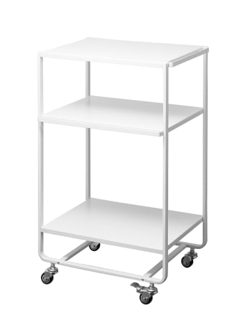 Yamazaki Wózek kuchenny "Tower" w kolorze białym - 38 x 81,5 x 49 cm