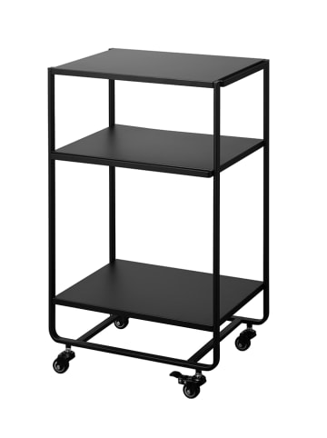 Yamazaki Wózek kuchenny w kolorze czarnym - 38 x 81,5 x 49 cm