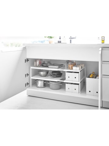 Yamazaki Schrank-Organizer ''Tower'' in Weiß - (B)50 x (H)35 x (T)30 cm