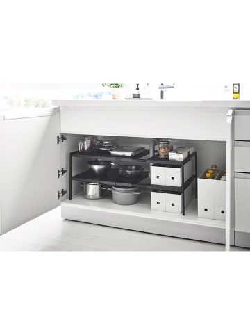 Yamazaki Schrank-Organizer ''Tower'' in Schwarz - (B)50 x (H)35 x (T)30 cm