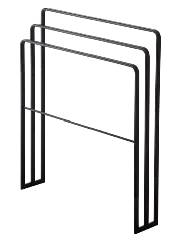 Yamazaki Handtuchhalter "Tower" in Schwarz - (B)70 x (H)81 x (T)14 cm