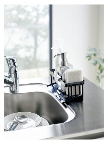 Yamazaki Ablage für Küchenutensilien "Tower" in Schwarz - (B)25 x (H)9,5 x (T)10 cm